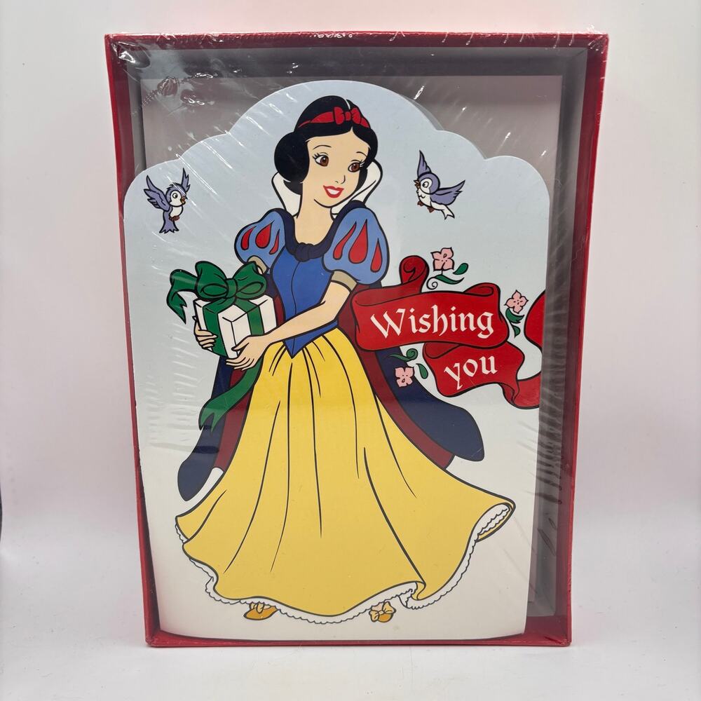Disney Snow White Vintage Christmas Cards New Sealed Box Ephemera Disneyana rare